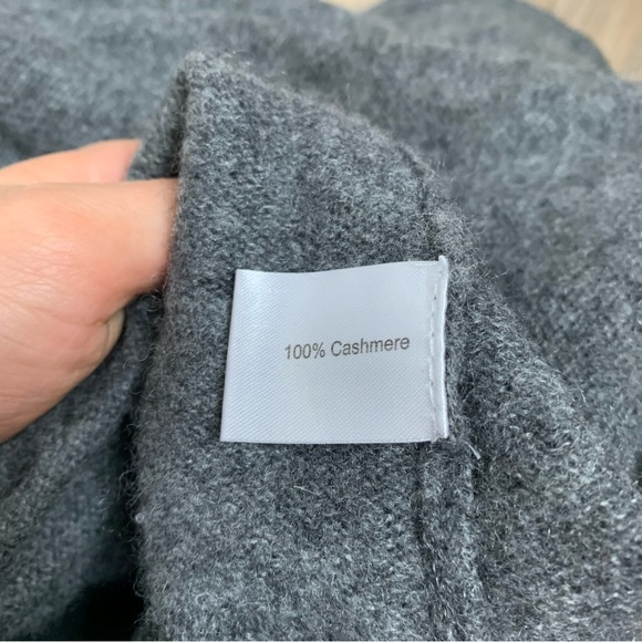 Cashmere Addiction Grey Open Cardigan - Picture 4 of 4